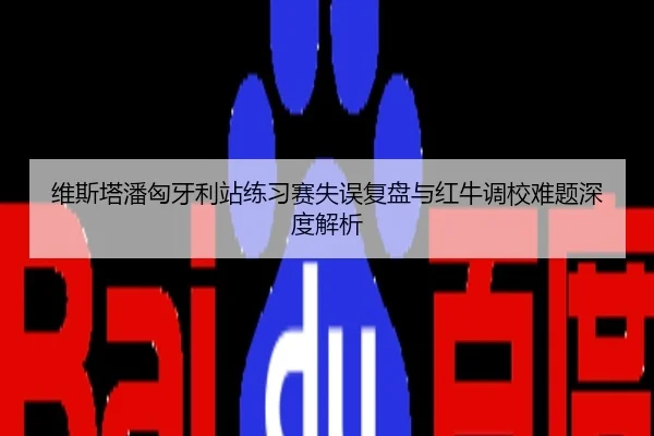 维斯塔潘匈牙利站练习赛失误复盘与红牛调校难题深度解析